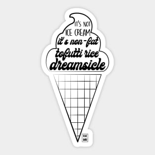 Tofutti rice dreamsicle Sticker